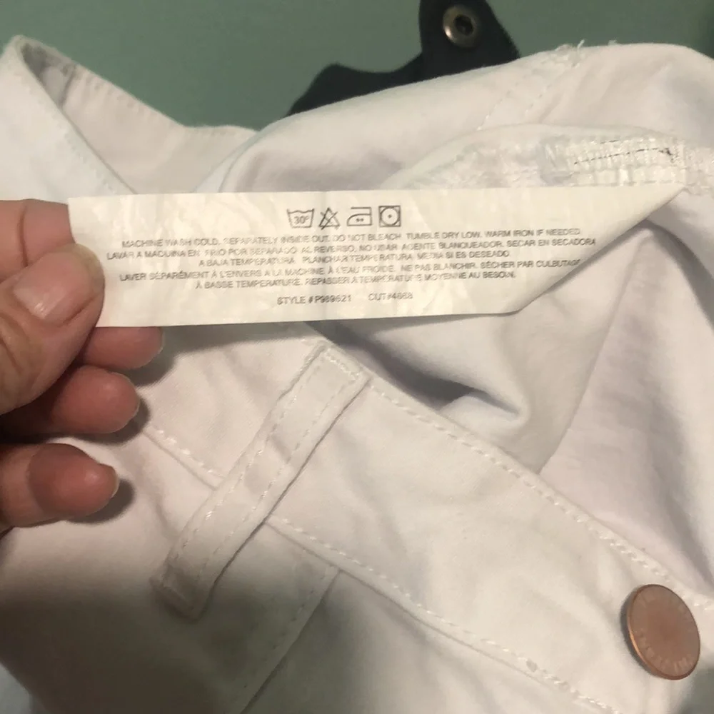 YMI White Cargo Joggers, size 13/31 - Picture 9 of 14